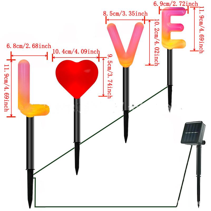 4 шт. светодиодных уличных светильника Love Solar, украшение ко Дню святого Валентина, светодиодные светильники для сада, светильники для дорожек, заземляющий светильник 912 4pcs in one теплый белый
4 шт. светодиодных уличных светильника Love Solar, украшение ко Дню святого Валентина, светодиодные светильники для сада, светильники для дорожек, заземляющий светильник 912 4pcs in one теплый белый