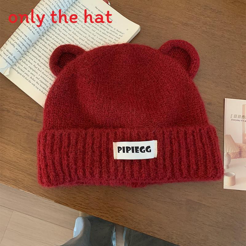 Knit Hat For Women Warm Winter Beanie With Bear Ears Fashion Casual For Daily Use Burgundy
Knit Hat For Women Warm Winter Beanie With Bear Ears Fashion Casual For Daily Use Burgundy