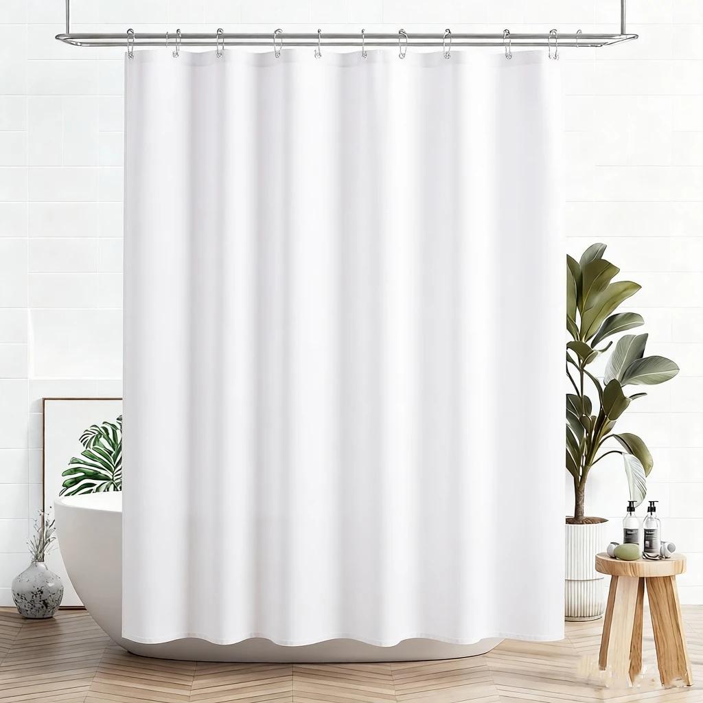 1Pc Waterproof Gray Polyester Shower Curtain With Metal Grommets, 180*180Cm Durable Fabric Bath Curtain For Bathroom Partitions W60H190(CM)-1 Pcs
1Pc Waterproof Gray Polyester Shower Curtain With Metal Grommets, 180*180Cm Durable Fabric Bath Curtain For Bathroom Partitions W60H190(CM)-1 Pcs