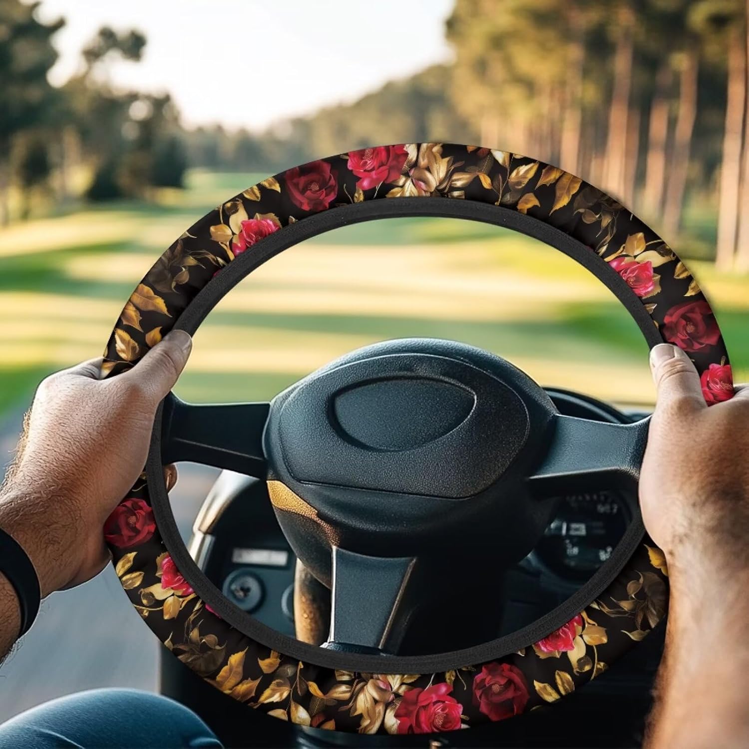 Tropical Flowers Print Golf Cart Steering Wheel Cover for Women Men,Small Steering Wheel Protector Decorative Universal Club Cars EZGO TXT розового золота
Tropical Flowers Print Golf Cart Steering Wheel Cover for Women Men,Small Steering Wheel Protector Decorative Universal Club Cars EZGO TXT розового золота