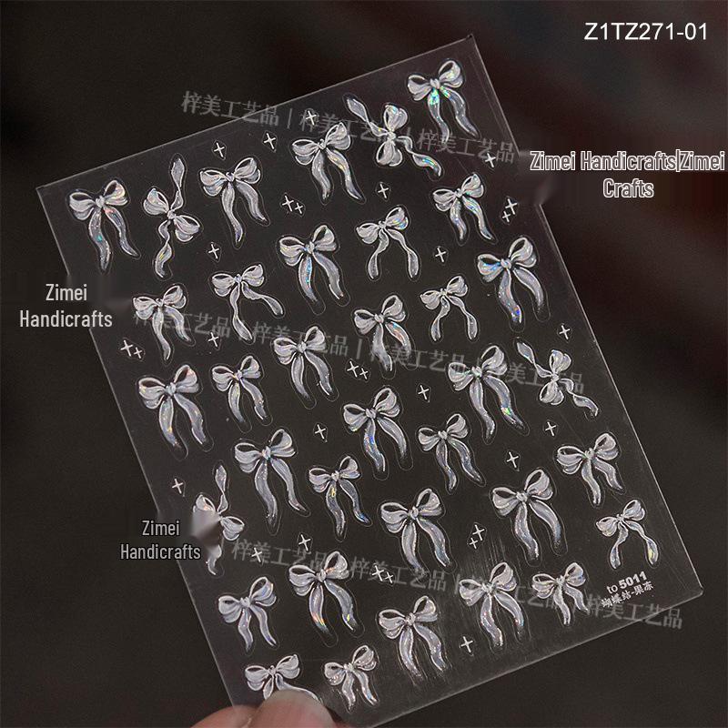 Фея Лента Бант 3D Тисненые Аврора Наклейки для Дизайна Ногтей
Фея Лента Бант 3D Тисненые Аврора Наклейки для Дизайна Ногтей