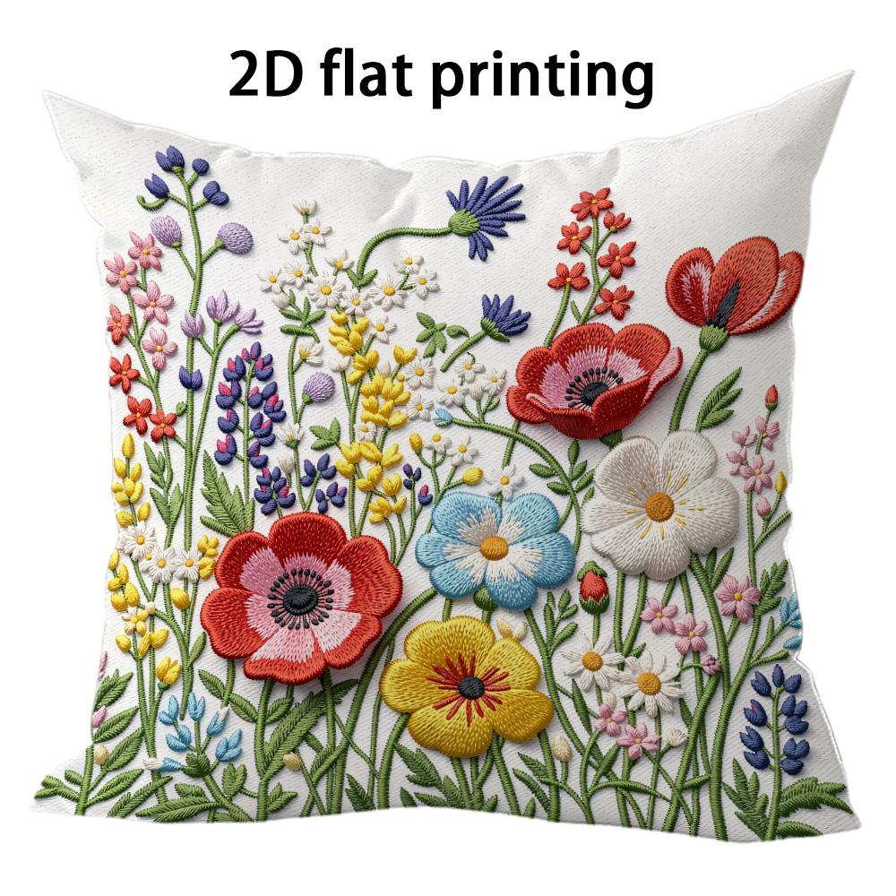 1pc Bohemian Wildflower Floral Throw Pillow Covers 2D Flat Printed Soft Cushion Cases For Home Sofa Bedroom Decor Cushion cover 45x45cm-1pcs
1pc Bohemian Wildflower Floral Throw Pillow Covers 2D Flat Printed Soft Cushion Cases For Home Sofa Bedroom Decor Cushion cover 45x45cm-1pcs
