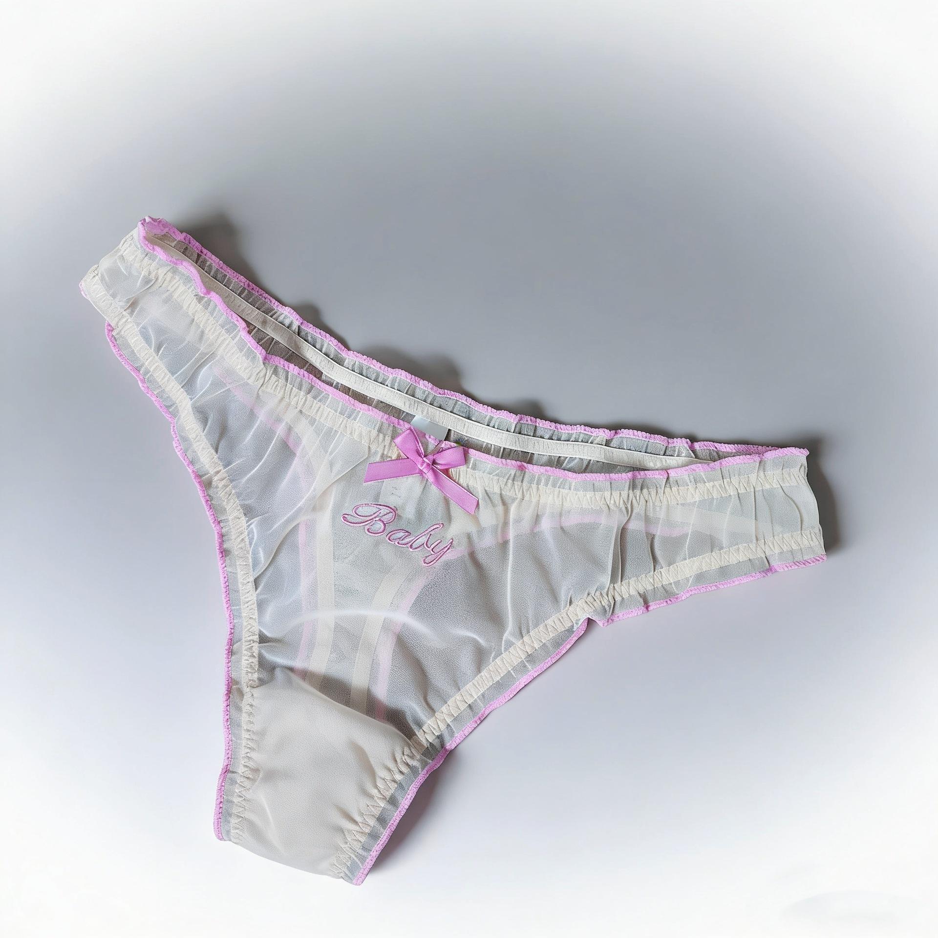 Women s Summer New Sexy Gauze Solid Color Agille Edge Low Waist Thong Underwear L
Women s Summer New Sexy Gauze Solid Color Agille Edge Low Waist Thong Underwear L