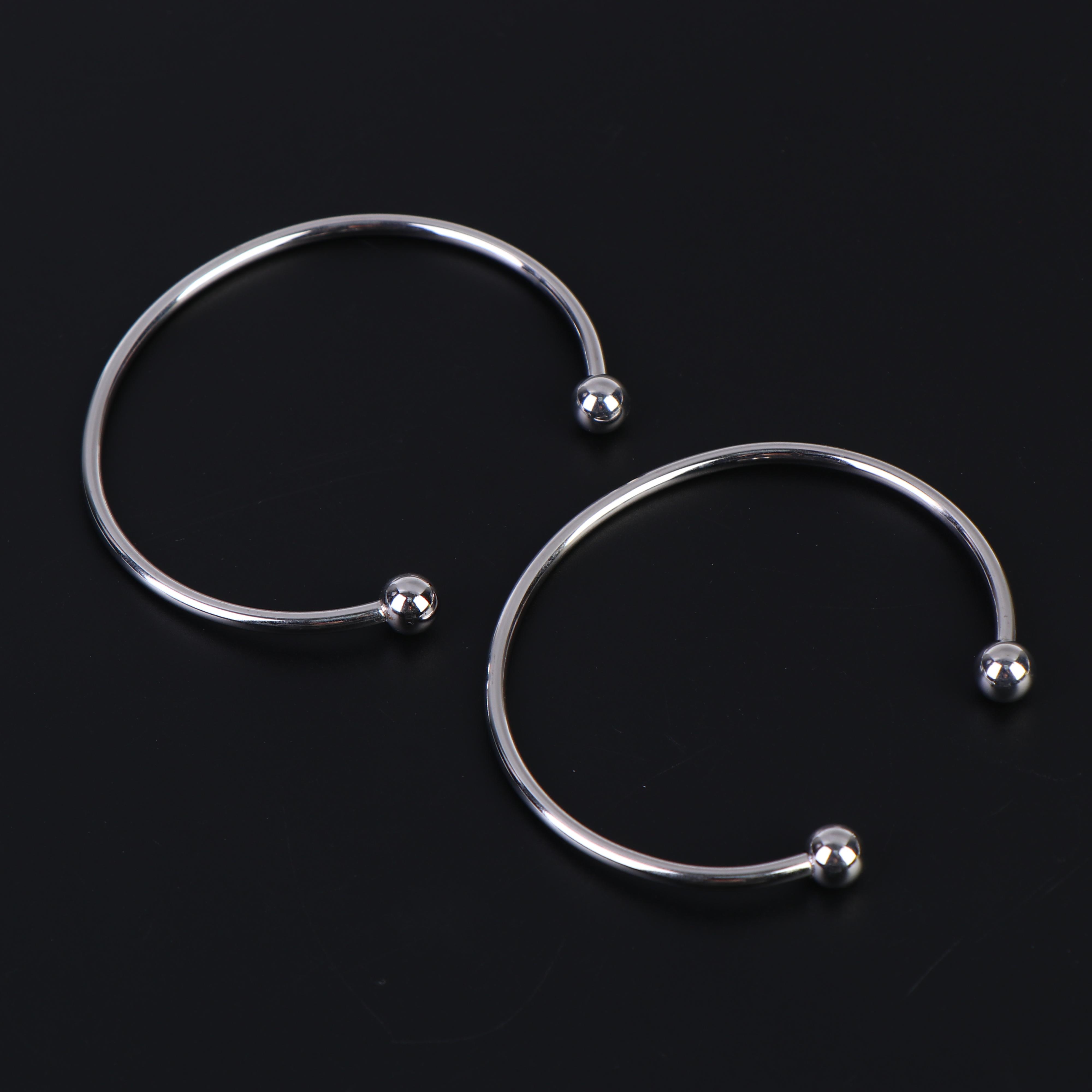 2Pcs Stainless Steel Open Cuff Bangle Bracelet Wire Blanks For Diy Jewelry Making Accessories Adjustable Bead Charm Findings 65mm
2Pcs Stainless Steel Open Cuff Bangle Bracelet Wire Blanks For Diy Jewelry Making Accessories Adjustable Bead Charm Findings 65mm