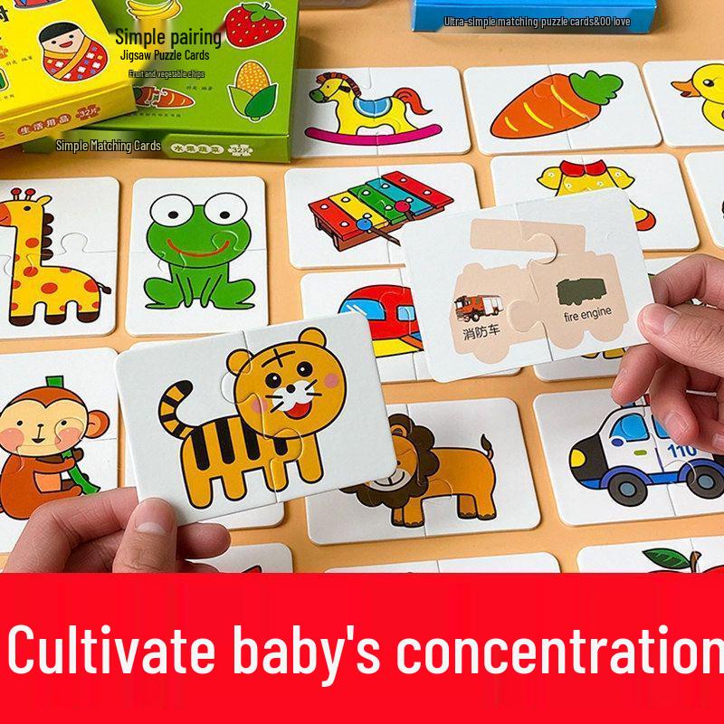 Children s Educational Matching Puzzles: Brain Teasers for Ages 1-6, Enlightenment Cards for Early Childhood Learning
Children s Educational Matching Puzzles: Brain Teasers for Ages 1-6, Enlightenment Cards for Early Childhood Learning