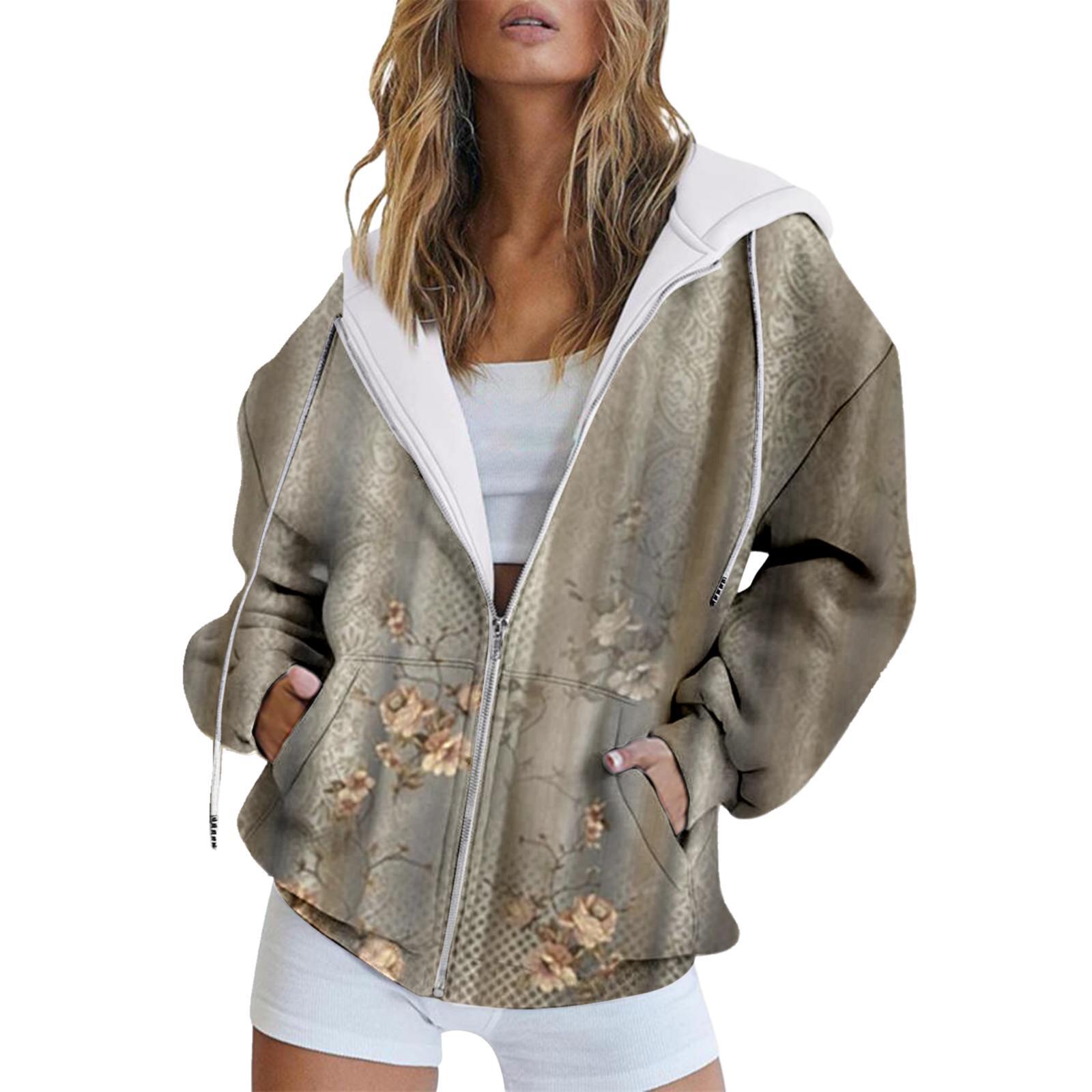 Зимняя толстовка с капюшоном с принтом, спортивная одежда, пальто для женщин, толстовки с капюшоном на молнии и 3D-карманом, осенняя женская одежда XXL
Зимняя толстовка с капюшоном с принтом, спортивная одежда, пальто для женщин, толстовки с капюшоном на молнии и 3D-карманом, осенняя женская одежда XXL