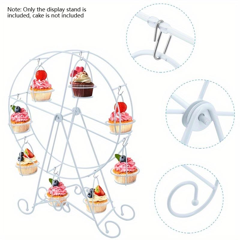 Ferris Wheel Cupcake Stand Dessert Serving Tray Metal Cupcake Display 360° Rotatable for Wedding Party Furnishing Accessories
Ferris Wheel Cupcake Stand Dessert Serving Tray Metal Cupcake Display 360° Rotatable for Wedding Party Furnishing Accessories