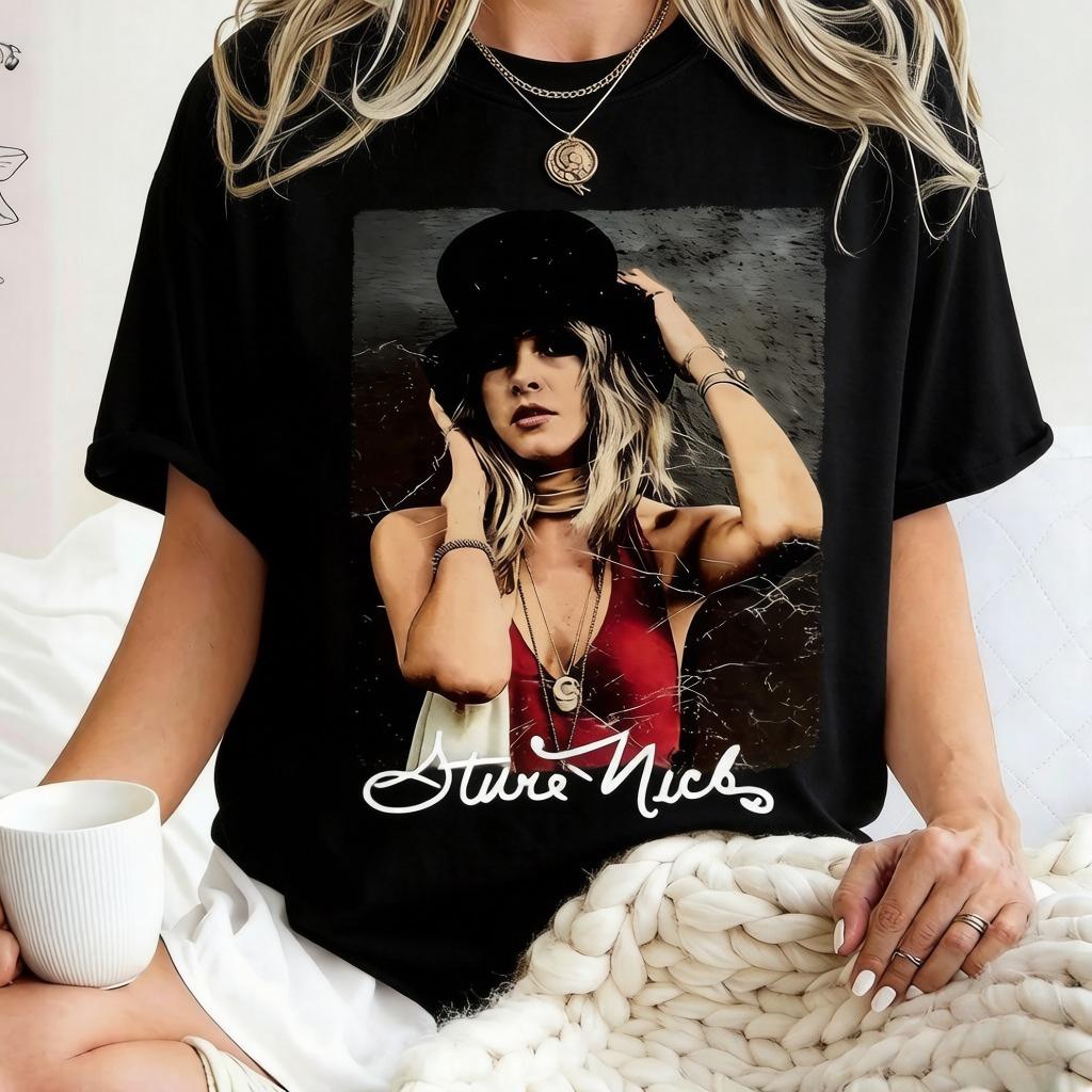2026 Spring New Womens Vintage Stevie Nicks Tshirt Pure Cotton and Breathable Short Sleeve Streetwear Casual XL
2026 Spring New Womens Vintage Stevie Nicks Tshirt Pure Cotton and Breathable Short Sleeve Streetwear Casual XL