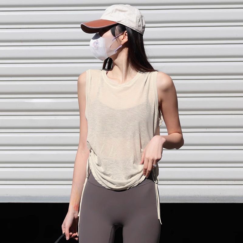 2025 New Arrival Bunchy Yarn Nude Feel Yoga Vest Sleeveless Sports T-shirt Tops Outdoor Running Yoga Clothes Quick-Drying Rice White(TI) L
2025 New Arrival Bunchy Yarn Nude Feel Yoga Vest Sleeveless Sports T-shirt Tops Outdoor Running Yoga Clothes Quick-Drying Rice White(TI) L