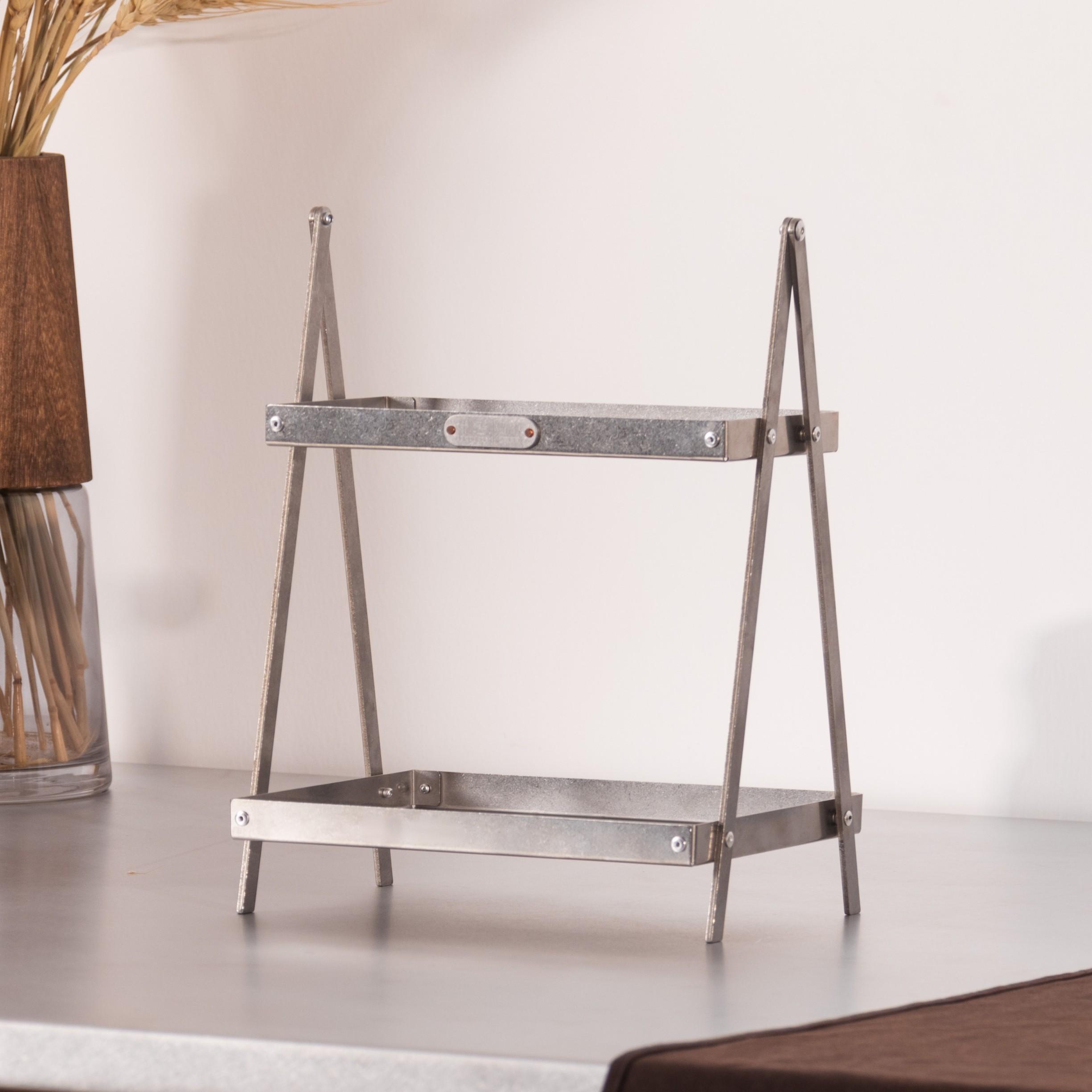 Stainless Steel Desktop Organizer, Adjustable Movable 2-Tier Storage Rack for Office Desk, Minimalist Modern Space-Saving Shelf
Stainless Steel Desktop Organizer, Adjustable Movable 2-Tier Storage Rack for Office Desk, Minimalist Modern Space-Saving Shelf