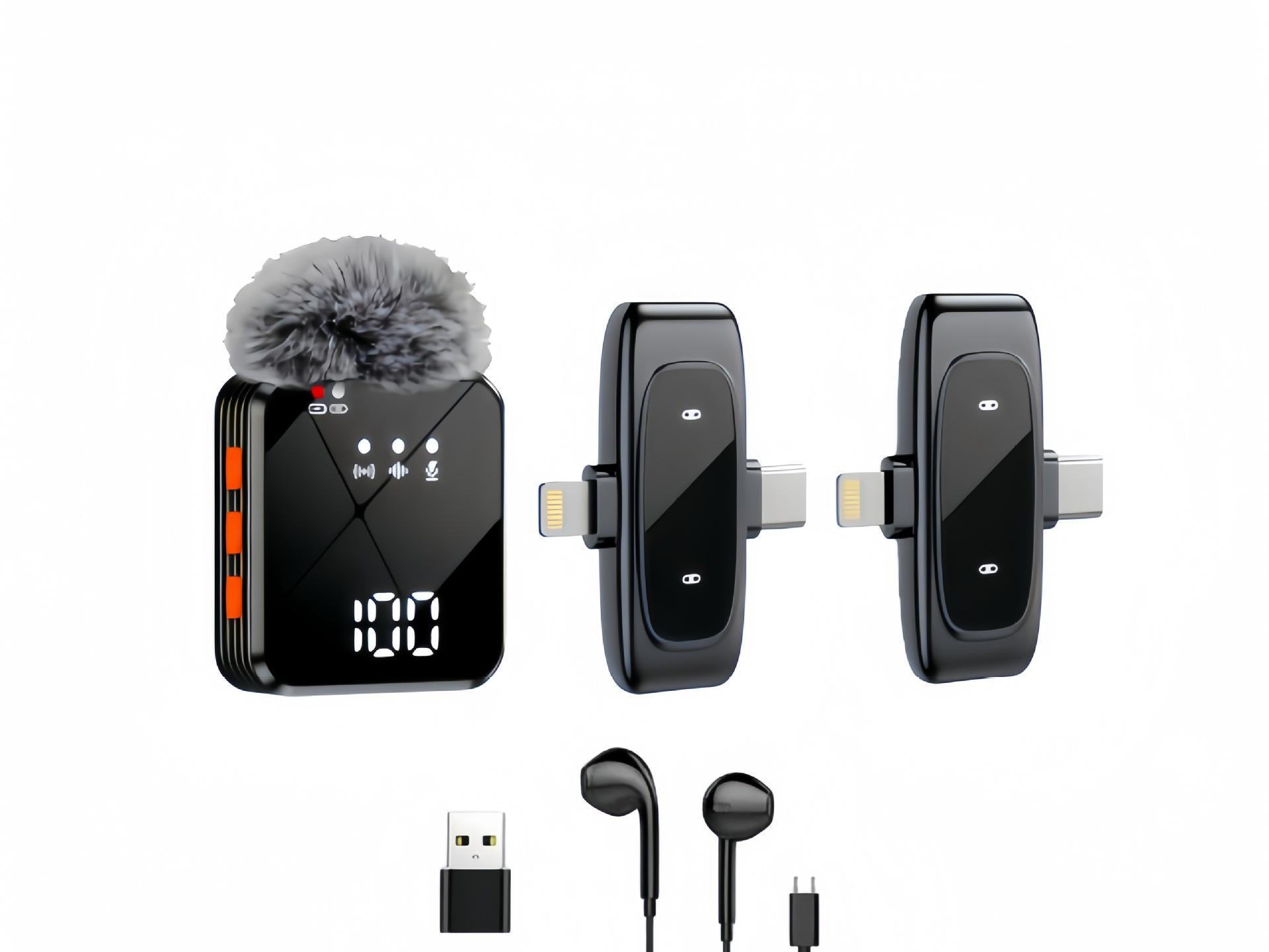 A100 Wireless Lavalier Microphone: Outdoor Use, Multi-Platform Streaming, Audio Recording, Noise Reduction, Includes Battery.
A100 Wireless Lavalier Microphone: Outdoor Use, Multi-Platform Streaming, Audio Recording, Noise Reduction, Includes Battery.