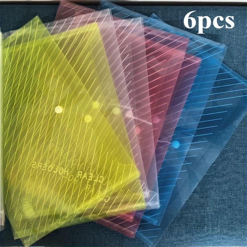 6pcs A4 Transparent File Folders with Button Closure - Clear Plastic Document Organizer, for Office, School, Home,Classic Design
6pcs A4 Transparent File Folders with Button Closure - Clear Plastic Document Organizer, for Office, School, Home,Classic Design