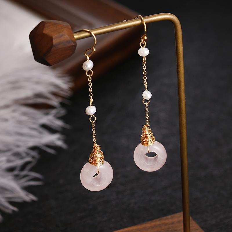Оригинальные Ручной Работы 14K Позолоченные Серьги-подвески с Натуральным Пресноводным Жемчугом и Розовым Кристаллом для Женщин Лучший Подарок
Оригинальные Ручной Работы 14K Позолоченные Серьги-подвески с Натуральным Пресноводным Жемчугом и Розовым Кристаллом для Женщин Лучший Подарок
