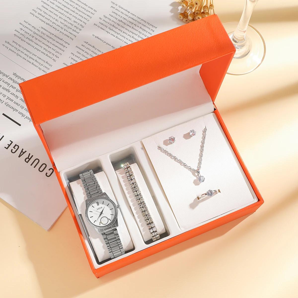 Fashionable Light Luxury Round Dial Alloy Strap Women s Quartz Watch Diamond Jewelry Set of 6, Suitable for Thanksgiving and Chr серебряный
Fashionable Light Luxury Round Dial Alloy Strap Women s Quartz Watch Diamond Jewelry Set of 6, Suitable for Thanksgiving and Chr серебряный