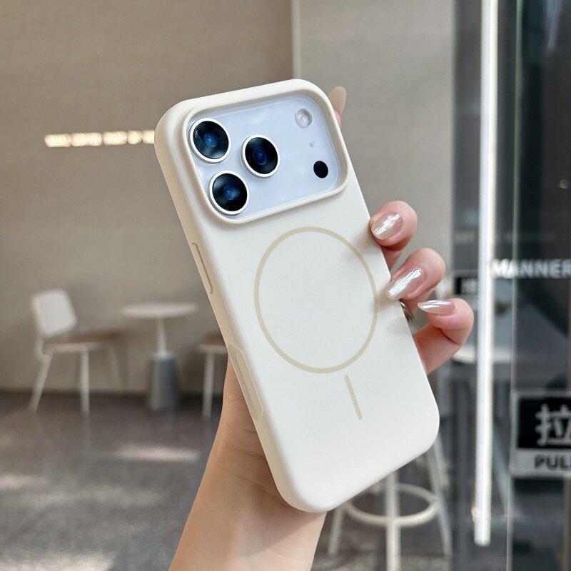Soft Liquid Silicone Phone Case for Magsafe Mag Safe iPhone 17 Air 16 Pro Max 15 Plus 14 13 17Pro 16Pro 15Pro Magnetic Shockproof Back Phone Cover iphone 13 Pro Max белый
Soft Liquid Silicone Phone Case for Magsafe Mag Safe iPhone 17 Air 16 Pro Max 15 Plus 14 13 17Pro 16Pro 15Pro Magnetic Shockproof Back Phone Cover iphone 13 Pro Max белый