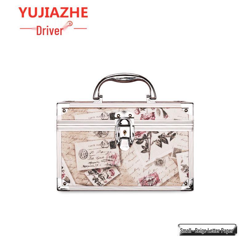 Портативний двошаровий косметичний кейс з алюмінієвого сплаву з дзеркалом та кодовим замком
Портативний двошаровий косметичний кейс з алюмінієвого сплаву з дзеркалом та кодовим замком