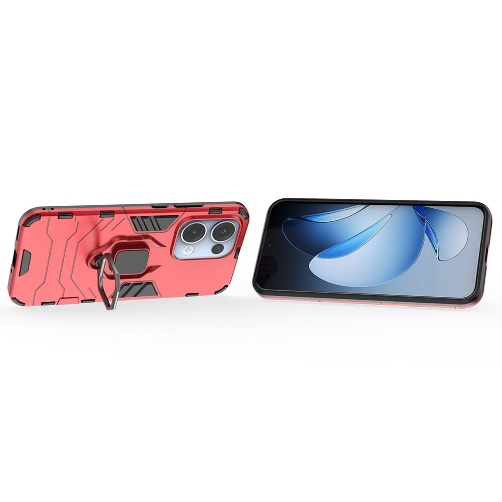For Oppo Reno13 5G (Global) Case PC+TPU Protective Phone Cover with Ring Kickstand Red
For Oppo Reno13 5G (Global) Case PC+TPU Protective Phone Cover with Ring Kickstand Red
