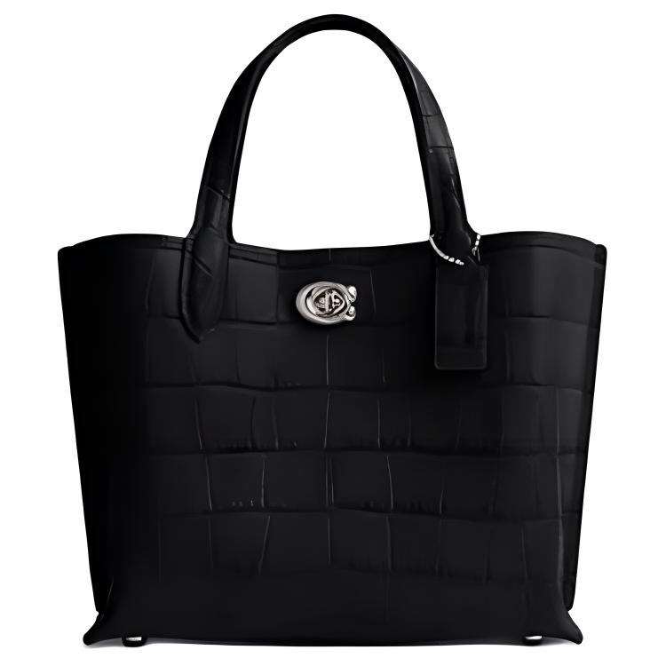 Coach Willow 24 Turnlock Logo Crocodile Pattern Magnetic Closure Detachable Shoulder Strap Leather Tote Bag Shopping Bag Handbag Medium C8632-LHBLC Basic Set (Bag+Dust Bag)
Coach Willow 24 Turnlock Logo Crocodile Pattern Magnetic Closure Detachable Shoulder Strap Leather Tote Bag Shopping Bag Handbag Medium C8632-LHBLC Basic Set (Bag+Dust Bag)