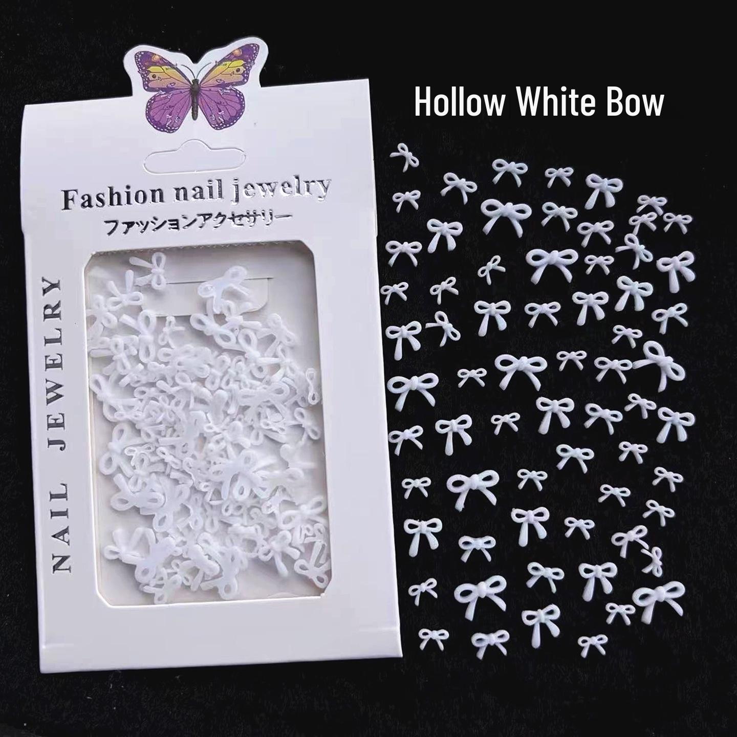 Nail Art Resin Butterfly Bow Decoration - White, Ribbon Bow, Large/Medium/Small, DIY Cross-Border Wearable. About 50 pieces per bag
Nail Art Resin Butterfly Bow Decoration - White, Ribbon Bow, Large/Medium/Small, DIY Cross-Border Wearable. About 50 pieces per bag