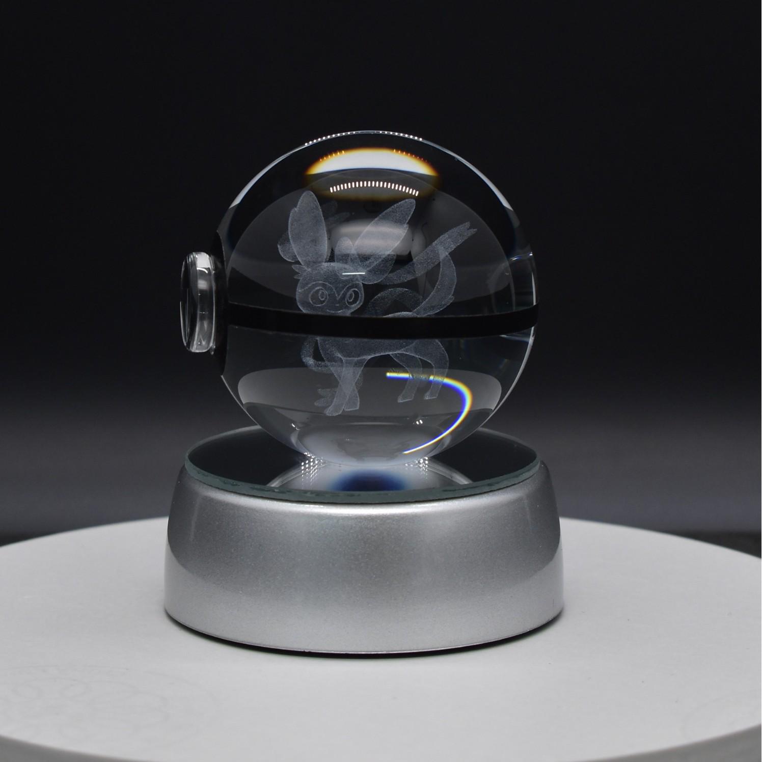 Креативна кришталева куля 3D Іві Покемон Сонце-Місяць: Барвистий, Світний Дитячий Подарунок Base: 6.3CM, Ball: 5CM
Креативна кришталева куля 3D Іві Покемон Сонце-Місяць: Барвистий, Світний Дитячий Подарунок Base: 6.3CM, Ball: 5CM