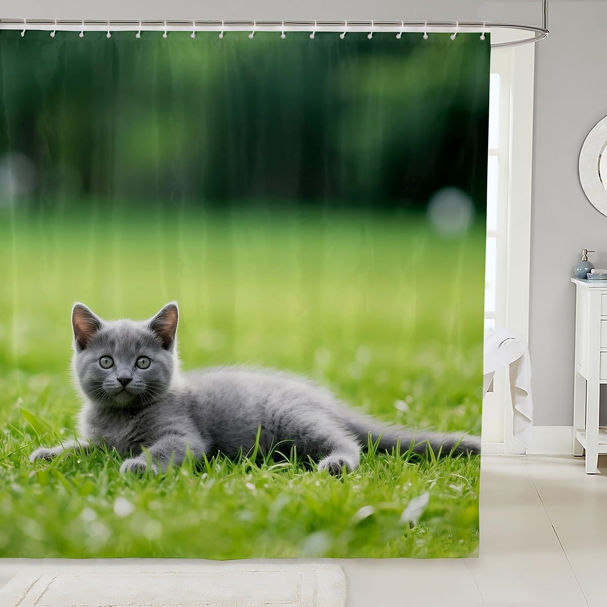Black Cat Shower Curtain 72 Wx72L Kawaii Animal Bath Curtain For Kids Boys Girls Cute Pet White Waterproof Bathroom Accessories W60H190(CM)-1 Pcs
Black Cat Shower Curtain 72 Wx72L Kawaii Animal Bath Curtain For Kids Boys Girls Cute Pet White Waterproof Bathroom Accessories W60H190(CM)-1 Pcs