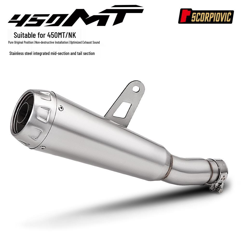 CFMOTO 450MT/450NK Середня та задня вихлопна труба з глушником AW30 для оригінальної передньої частини
CFMOTO 450MT/450NK Середня та задня вихлопна труба з глушником AW30 для оригінальної передньої частини