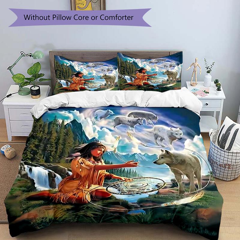 3pcs Anime Dreamcatcher Bedding Set - Includes One Quilt Cover and Two Pillowcases (No Core) - Perfect for Bedroom Decor, Festive Gifts, Polyester Fab 135x200cm
3pcs Anime Dreamcatcher Bedding Set - Includes One Quilt Cover and Two Pillowcases (No Core) - Perfect for Bedroom Decor, Festive Gifts, Polyester Fab 135x200cm