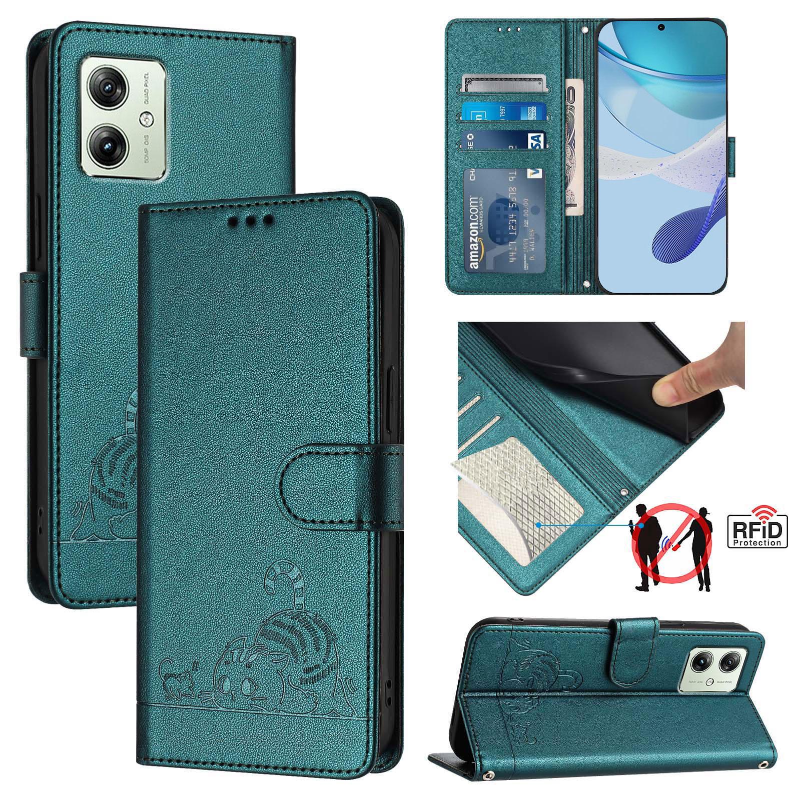 For Motorola Moto G14 4G/G54 5G Case with Strap RFID Blocking Leather Wallet Phone Cover Cat Mouse Pattern D
For Motorola Moto G14 4G/G54 5G Case with Strap RFID Blocking Leather Wallet Phone Cover Cat Mouse Pattern D
