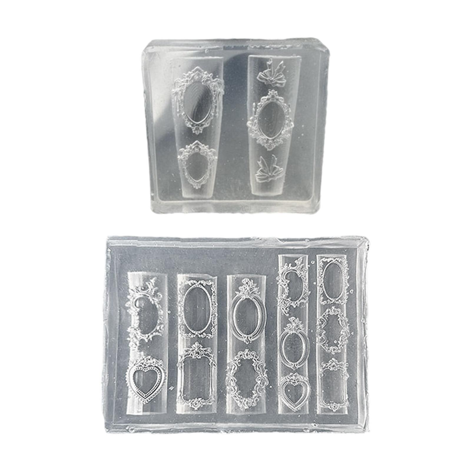Reusable Silicone Nail Molds For Creating Intricate 3D Photo Frame Designs Manicure Art Decoration Mould 1
Reusable Silicone Nail Molds For Creating Intricate 3D Photo Frame Designs Manicure Art Decoration Mould 1