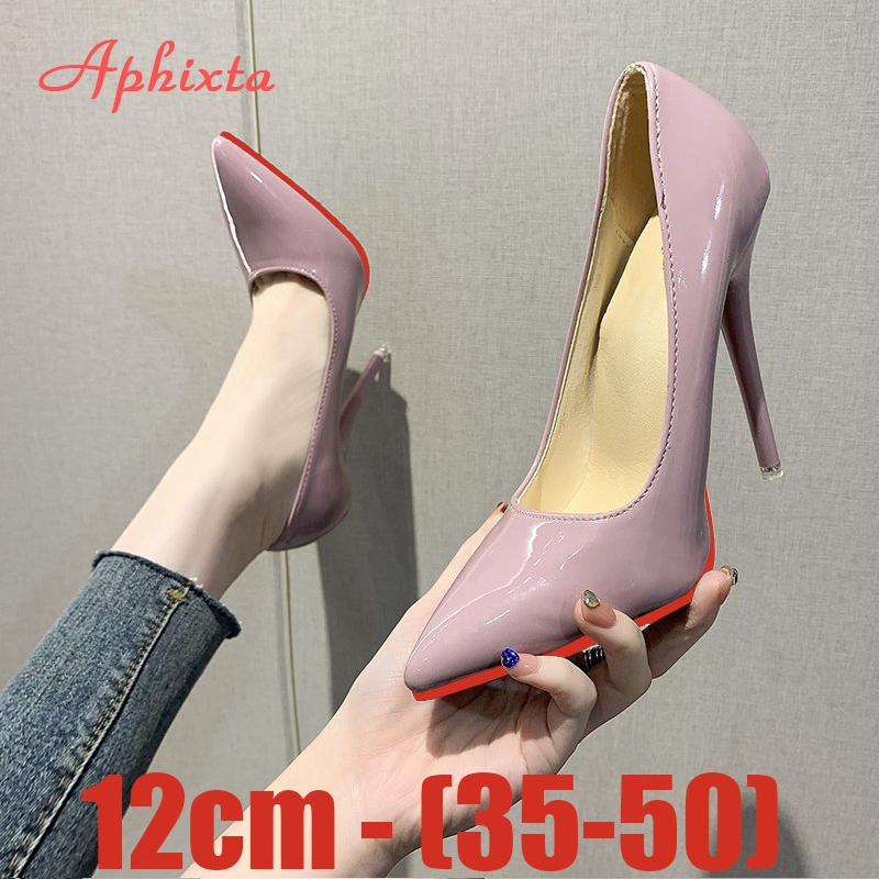 Мода Aphixta 12 см Супер Высокий Тонкий Каблук Туфли-Лодочки Женская Обувь Заостренный Носок Патентная Кожа Свадебное Платье Офис Femme Супер Большой Размер 49 50 47
Мода Aphixta 12 см Супер Высокий Тонкий Каблук Туфли-Лодочки Женская Обувь Заостренный Носок Патентная Кожа Свадебное Платье Офис Femme Супер Большой Размер 49 50 47