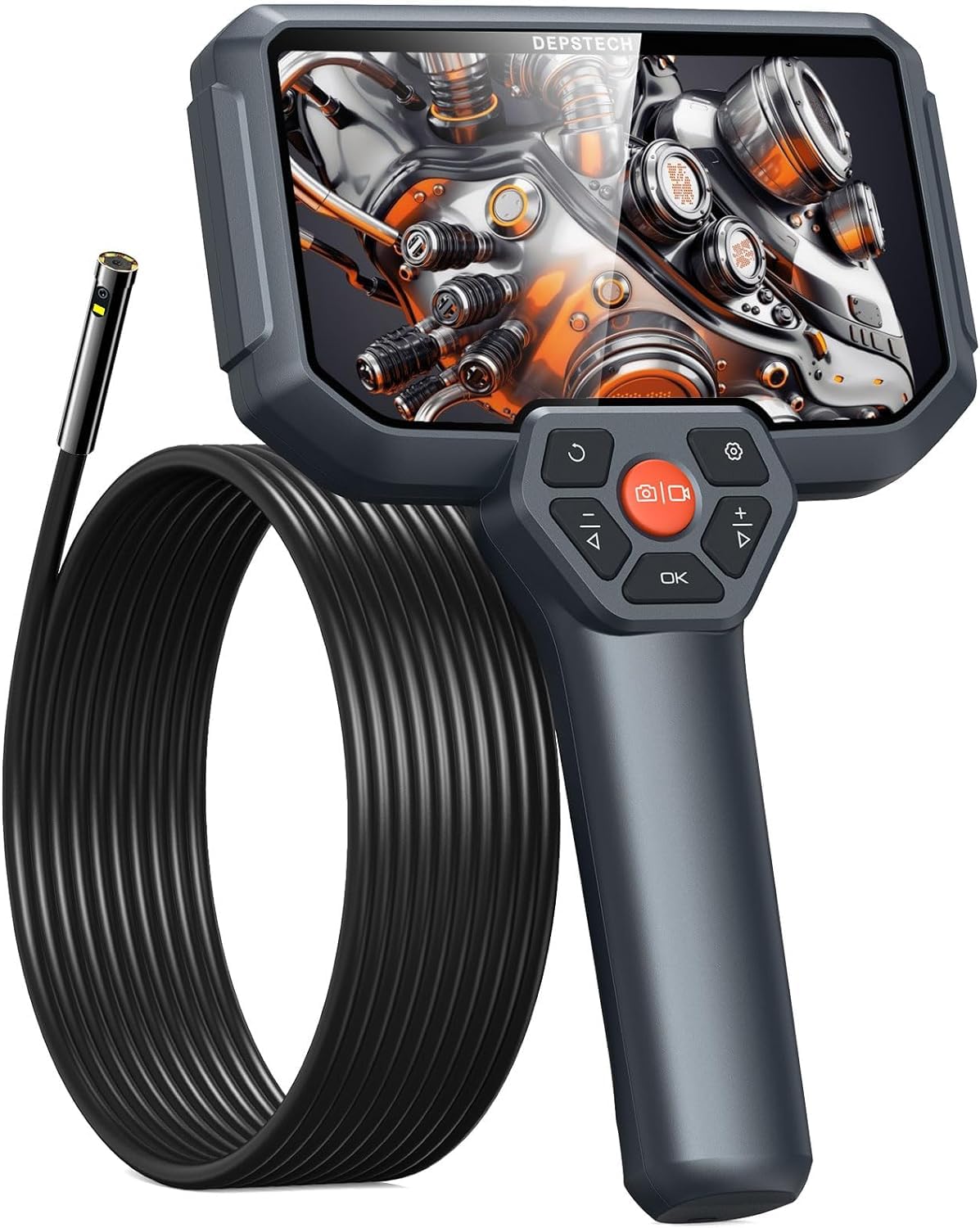 DEPSTECH Fiberscope Dual Lens 2024 Остання модель Цифровий ендоскоп 1080P 5-дюймовий IPS-екран Монітор з великим екраном Змієподібна камера Ultra Fine Scope IP67
DEPSTECH Fiberscope Dual Lens 2024 Остання модель Цифровий ендоскоп 1080P 5-дюймовий IPS-екран Монітор з великим екраном Змієподібна камера Ultra Fine Scope IP67