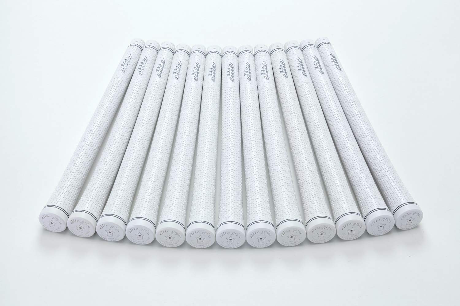 elitegrips Гольф Грипсы TD50 серебристые с задней линией набор из 13 штук, белые,