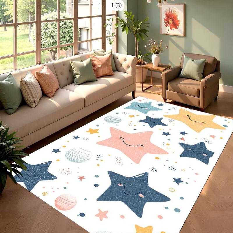 Cute Sun Cloud Living Room Rug Hand Drawn Cartoon Pattern Home Decor Carpet Soft Non-Slip Floor Mat for Kids Room Bedroom 40X60cm
Cute Sun Cloud Living Room Rug Hand Drawn Cartoon Pattern Home Decor Carpet Soft Non-Slip Floor Mat for Kids Room Bedroom 40X60cm