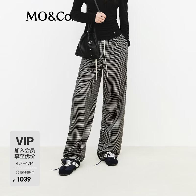 MO&Co. Plaid High-Waist Straight-Leg Pants S
MO&Co. Plaid High-Waist Straight-Leg Pants S