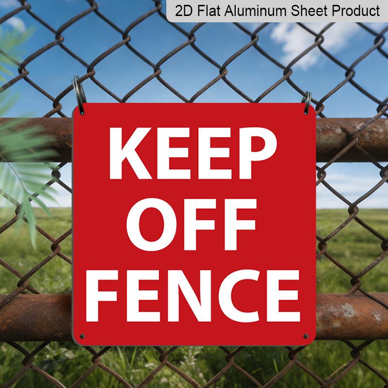 2D Flat 1pc, Keep Off Fence Sign - Heavy-Duty Aluminum Metal Warning Plaque with Red & Lettering, Border & Background - Indoor/Outdoor Durable 20*20cm
2D Flat 1pc, Keep Off Fence Sign - Heavy-Duty Aluminum Metal Warning Plaque with Red & Lettering, Border & Background - Indoor/Outdoor Durable 20*20cm