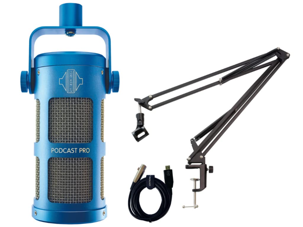 SONTRONICS Super Unidirectional Dynamic Microphone for Podcasts PODCAST PRO Stand Set BLUE Blue
SONTRONICS Super Unidirectional Dynamic Microphone for Podcasts PODCAST PRO Stand Set BLUE Blue