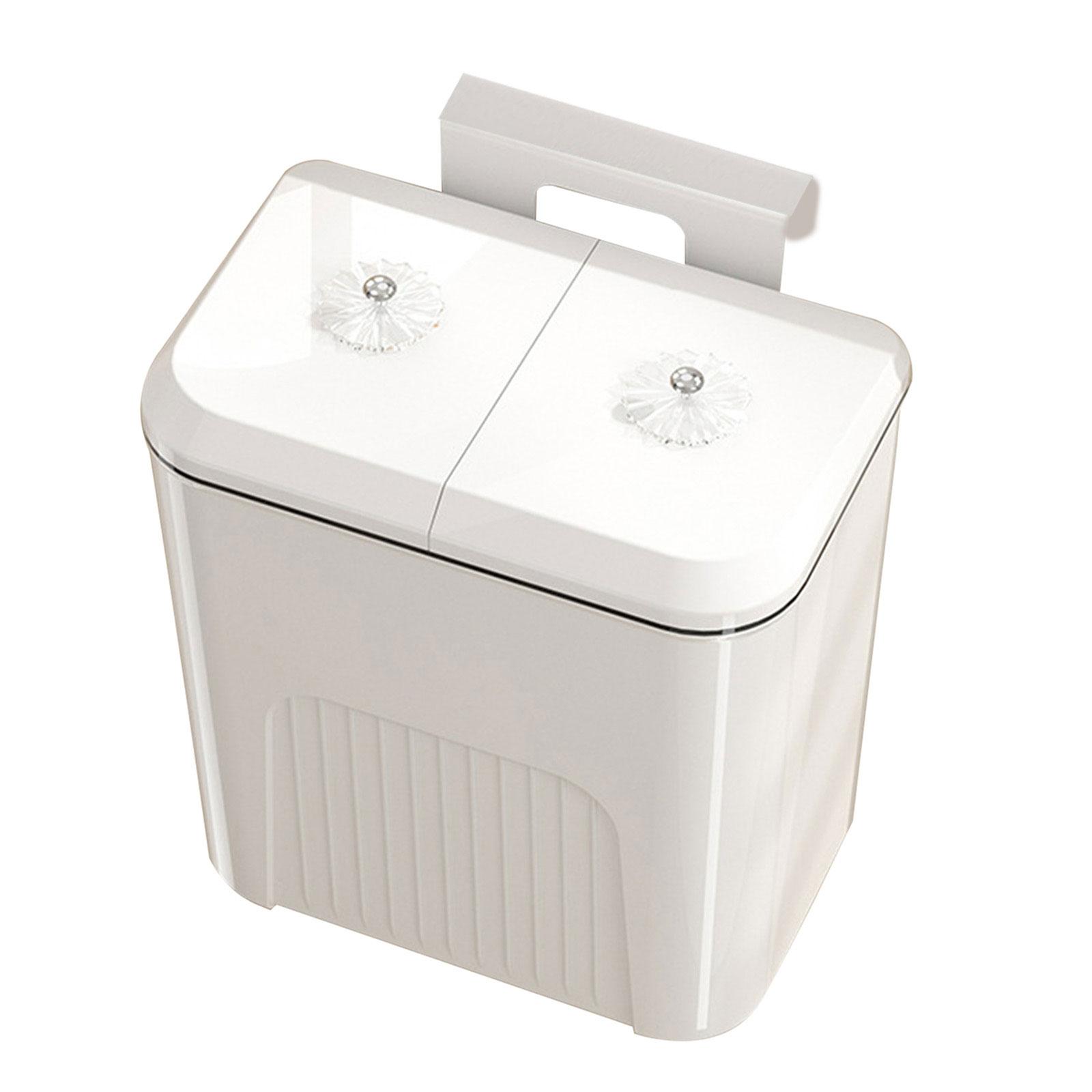 Wall Mounted Compost Bin Dry and Wet Separation Rubbish Holder Trash Can with Two Lid for Under Sink or Desk Home Office білий
Wall Mounted Compost Bin Dry and Wet Separation Rubbish Holder Trash Can with Two Lid for Under Sink or Desk Home Office білий