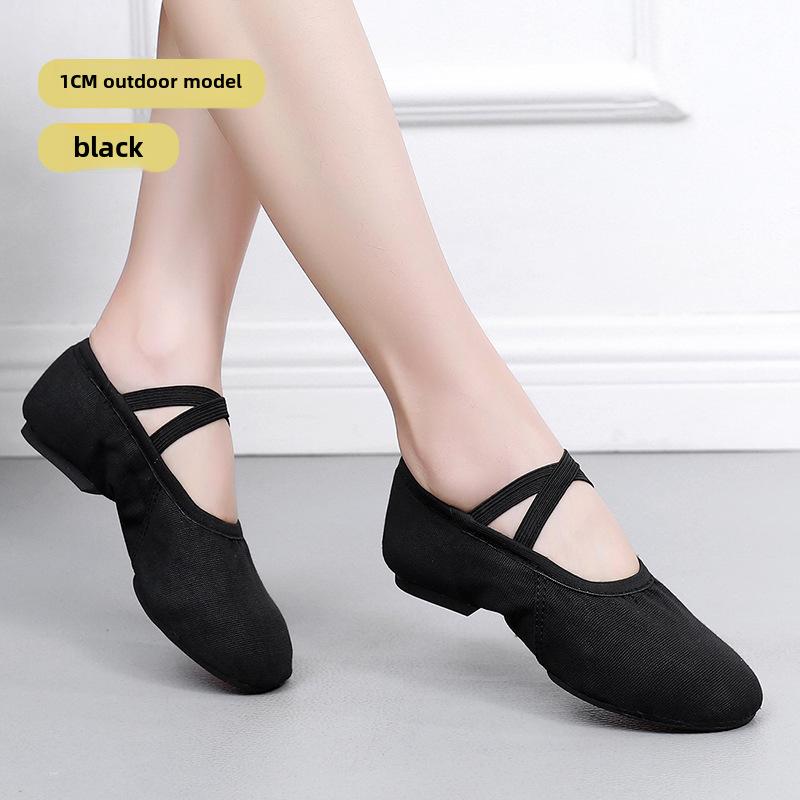 Женские танцевальные туфли на каблуке - балетки для взрослых - мягкая кожаная подошва - для использования в помещении и на улице - без шнурков - одобрены преподавателями Black 1cm Outdoor
Женские танцевальные туфли на каблуке - балетки для взрослых - мягкая кожаная подошва - для использования в помещении и на улице - без шнурков - одобрены преподавателями Black 1cm Outdoor