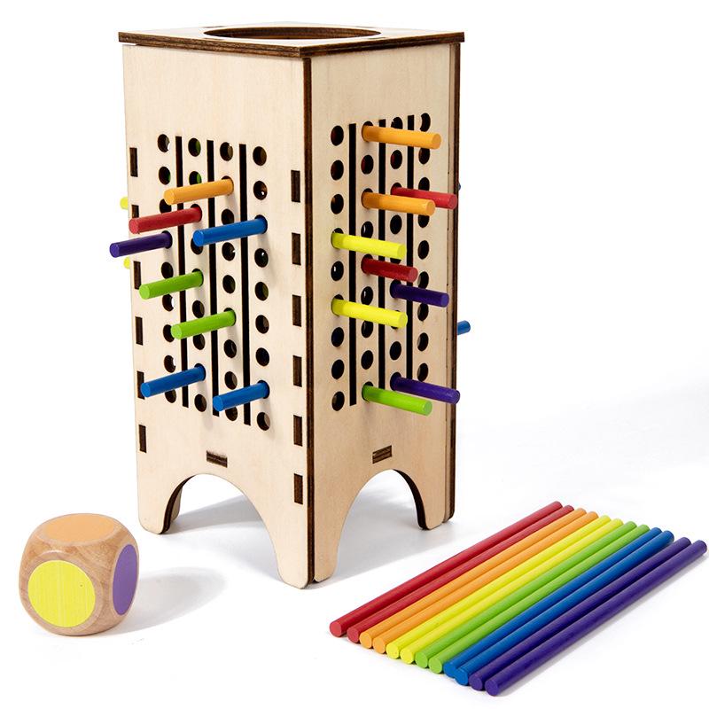 Wooden Educational Color Sorting Dice Game for Hand-Eye Coordination and Early Learning
Wooden Educational Color Sorting Dice Game for Hand-Eye Coordination and Early Learning