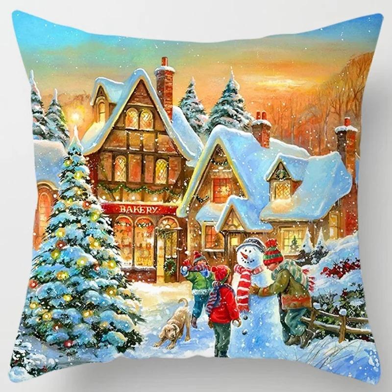 Наволочки с рождественской тематикой Аксессуары для автомобиля Офис Санта-Клаус Гостиная Диван Домашние наволочки 40x40cm
Наволочки с рождественской тематикой Аксессуары для автомобиля Офис Санта-Клаус Гостиная Диван Домашние наволочки 40x40cm