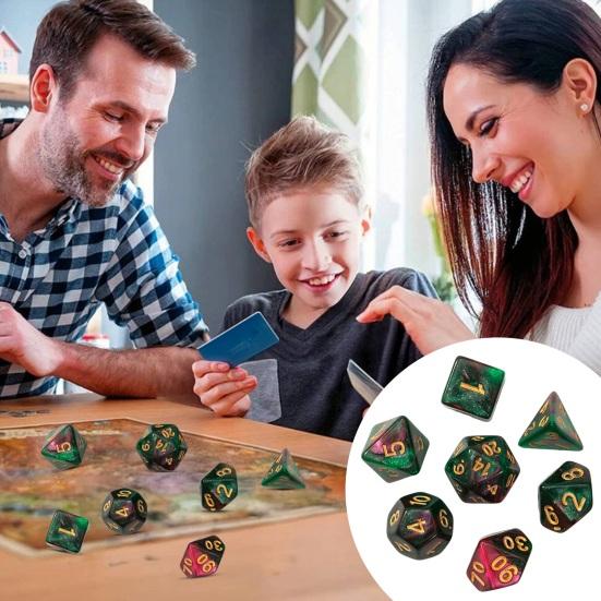 Yousheng 7Pcs/Set Starry Sky Acrylic Multi-side Dice Portable D4/6/8/10/12/20 Polyhedral Gaming Dice Prop Adults Family Night Party Board Game
Yousheng 7Pcs/Set Starry Sky Acrylic Multi-side Dice Portable D4/6/8/10/12/20 Polyhedral Gaming Dice Prop Adults Family Night Party Board Game