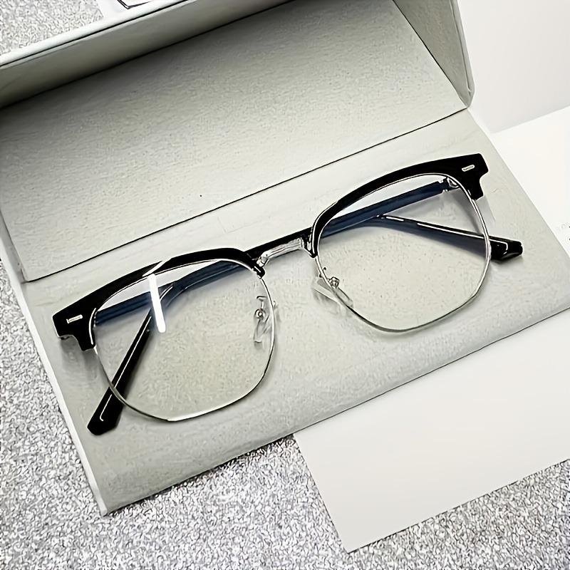 Minimalist Oval Half-Rimless Metal Frame Spectacles for Men - Anti-Blue Light PC Lenses, Metal Hinge,Ideal Gift
Minimalist Oval Half-Rimless Metal Frame Spectacles for Men - Anti-Blue Light PC Lenses, Metal Hinge,Ideal Gift