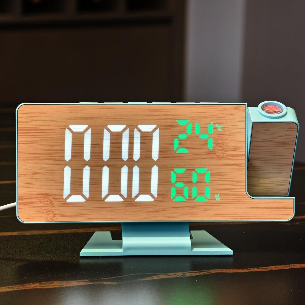 Large Screen Digital Alarm Clock Temperature Humidity Bedside Table Alarm Home Office зелений
Large Screen Digital Alarm Clock Temperature Humidity Bedside Table Alarm Home Office зелений