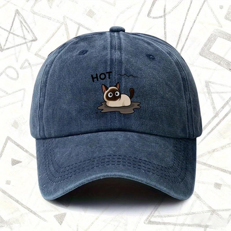 Hot Siamese Cat Mud Puddle Cartoon Baseball Cap Vintage Washed Unisex Outdoor Accessory One Size темно-синий
Hot Siamese Cat Mud Puddle Cartoon Baseball Cap Vintage Washed Unisex Outdoor Accessory One Size темно-синий