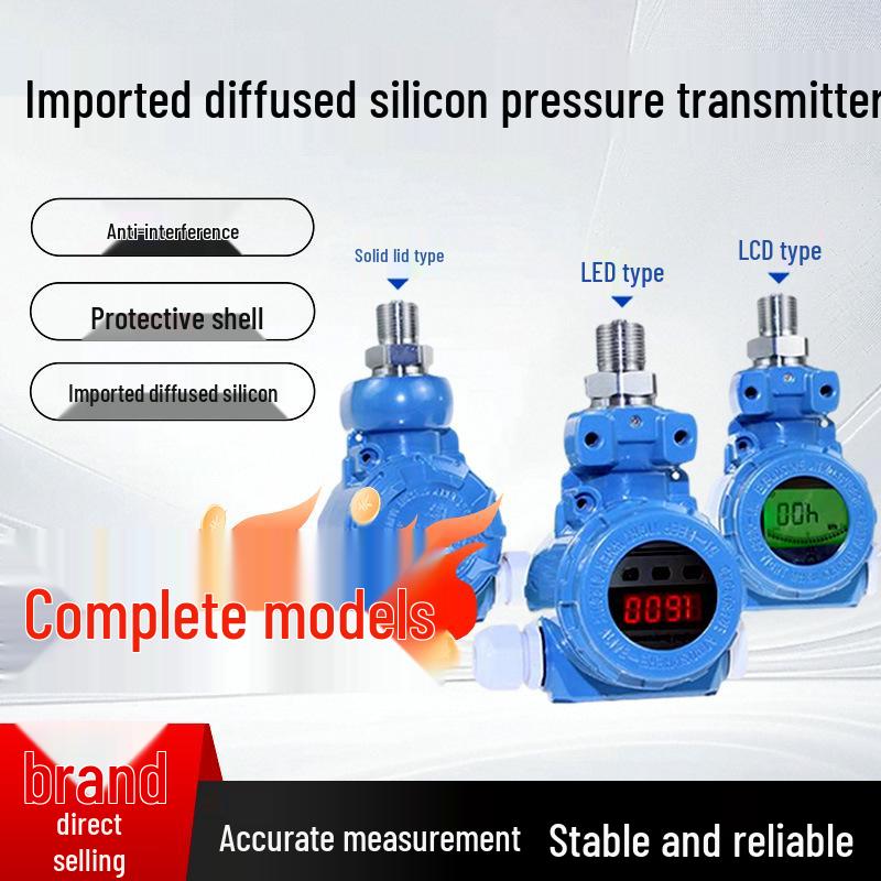 Explosion-Proof Digital Pressure Transmitter Sensor, Hammer Type, 4-20mA RS485, with LED Display - Model 2088. 0.16MPa-Solid Cover
Explosion-Proof Digital Pressure Transmitter Sensor, Hammer Type, 4-20mA RS485, with LED Display - Model 2088. 0.16MPa-Solid Cover