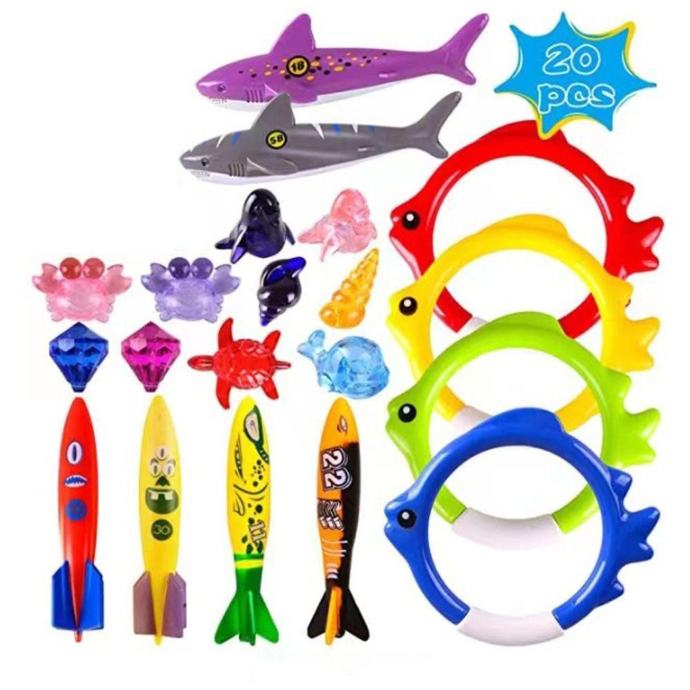 20PCS Plastics Underwater Diving Toys Colorful Diving Toys Gift Swimming Pool Toy Summer
20PCS Plastics Underwater Diving Toys Colorful Diving Toys Gift Swimming Pool Toy Summer