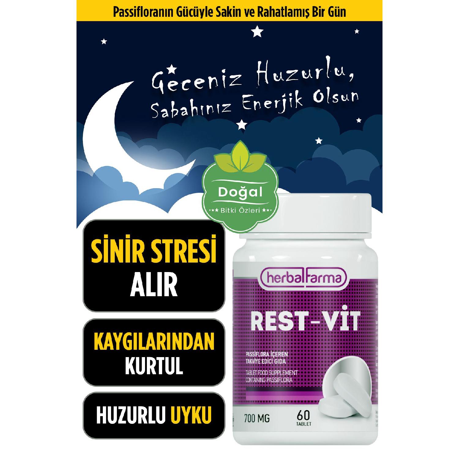 Natural Reinforcement That Reduces Stress And Improves Sleep Quality - Comfortable Sleep With Passiflora - 60 Tablet
Natural Reinforcement That Reduces Stress And Improves Sleep Quality - Comfortable Sleep With Passiflora - 60 Tablet