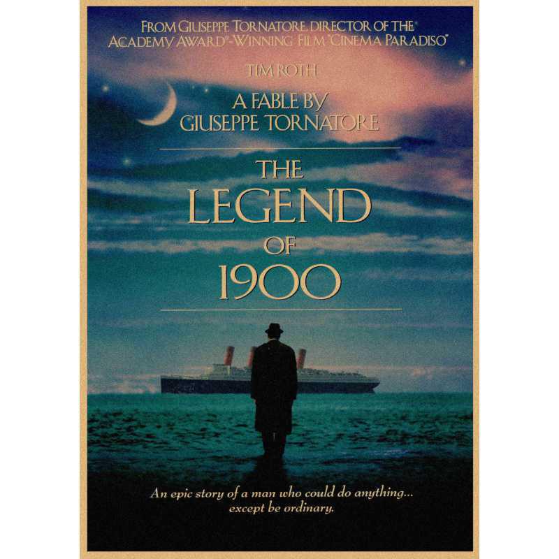 Free Shipping Retro The Legend of 1900 Kraft Paper Poster - Classic Music Film Decorative Wall Art White card paper (non-adhesive) 30*42 cm
Free Shipping Retro The Legend of 1900 Kraft Paper Poster - Classic Music Film Decorative Wall Art White card paper (non-adhesive) 30*42 cm