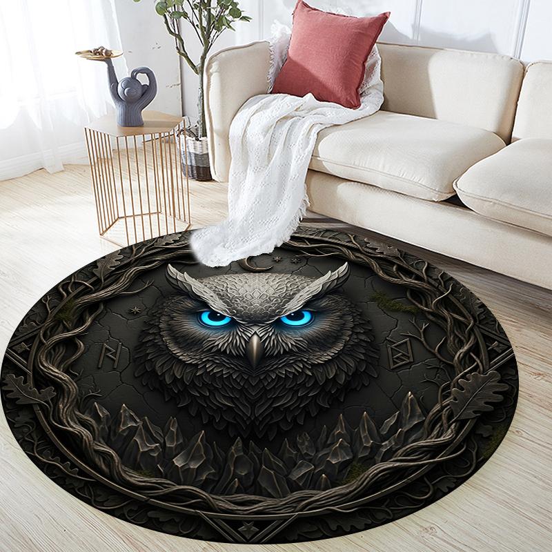 Majestic Owl pattern round rug,Carpet Rug for Living Room Bedroom Playroom ,Non-slip Floor Mat,Holiday Gifts and Birthday Gifts. 80cmx80cm
Majestic Owl pattern round rug,Carpet Rug for Living Room Bedroom Playroom ,Non-slip Floor Mat,Holiday Gifts and Birthday Gifts. 80cmx80cm