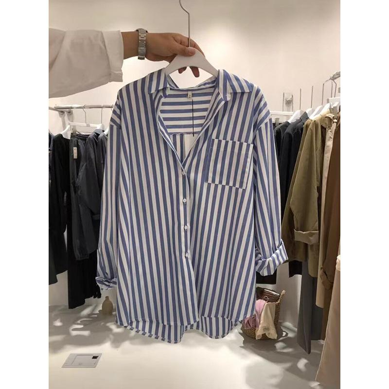 Korea Autumn 2024 Women s Vertical Striped Long Sleeve Shirt - Versatile Outerwear Top Small
Korea Autumn 2024 Women s Vertical Striped Long Sleeve Shirt - Versatile Outerwear Top Small